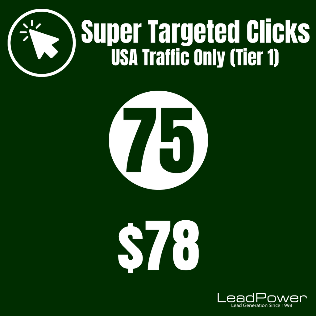 Super Targeted Clicks 75 Starter - Leadpower
