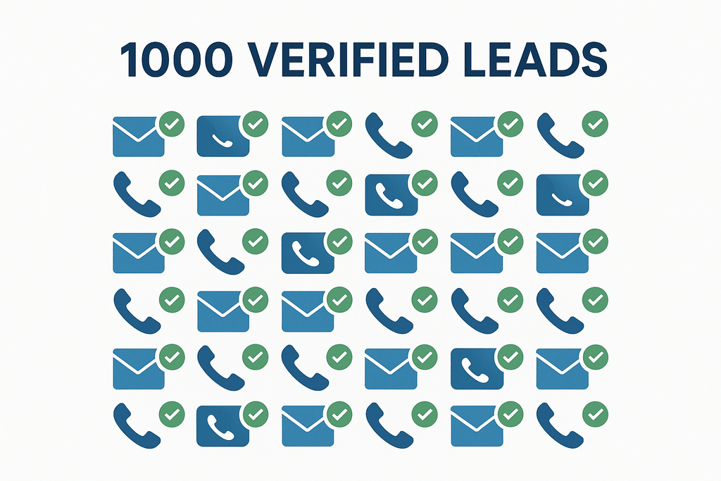 1000 Email and Cell Phone Verified Leads - Leadpower