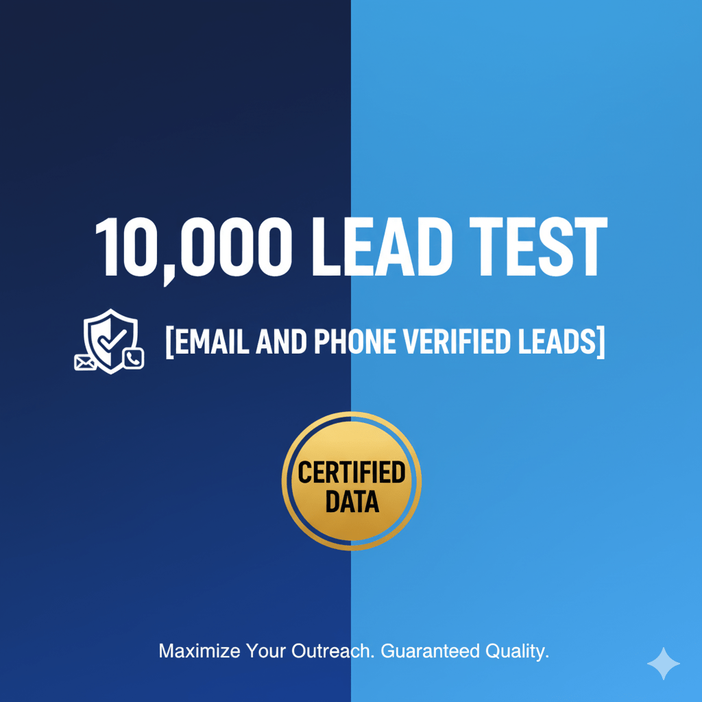 10,000 Lead Test [ Email and Phone Verified Leads] - Leadpower