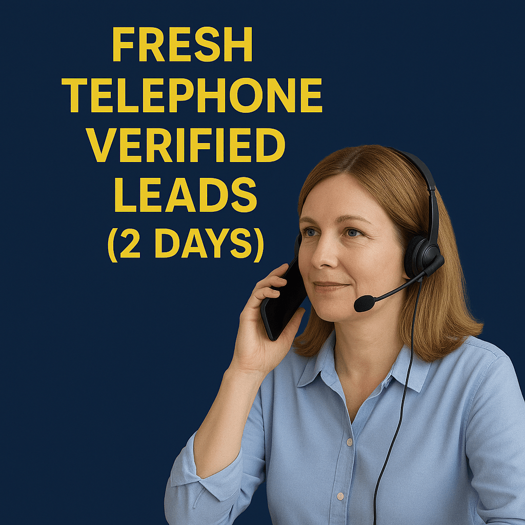600 Fresh Telephone Verified Leads – 2 Days Old, Shared 2 Times - Leadpower