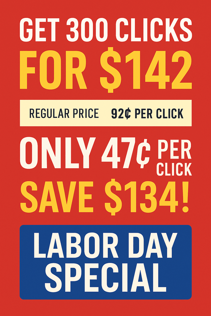 Order 150 Clicks and Get 300 Clicks [Targeted for Business Opportunity] - Leadpower