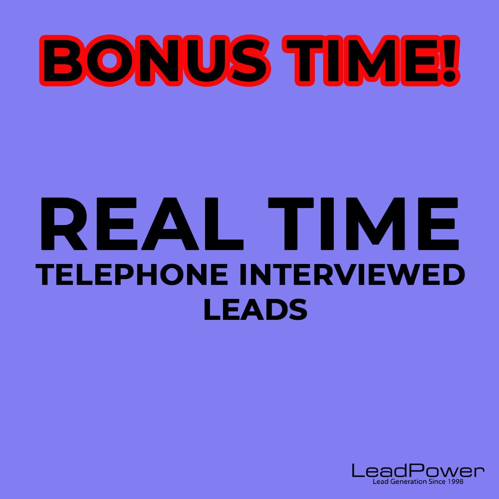 Bonus Time 150 and Get 300 Real Time Telephones - Leadpower