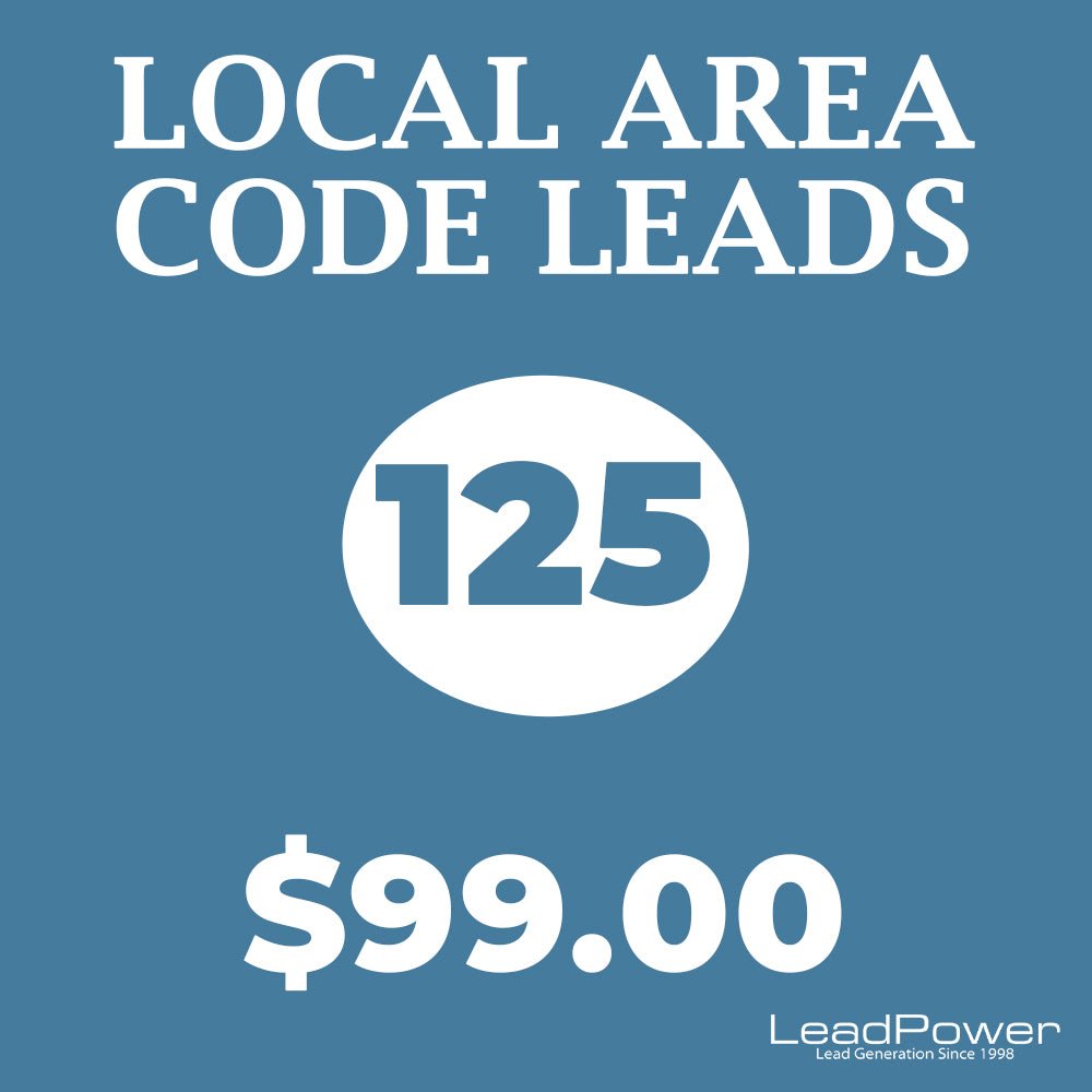 Local Area Code Leads 125 - Leadpower